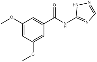 Benzamide, 3,5-dimethoxy-N-1H-1,2,4-triazol-3-yl- (9CI) 结构式
