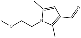 1-(2-甲氧基乙基)-2,5-二甲基-1H-吡咯-3-甲醛 结构式