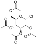 氯化2,3,4,6-四-O-乙酰基-ALPHA-D-葡萄糖 结构式