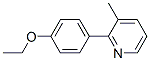 Pyridine, 2-(4-ethoxyphenyl)-3-methyl- (9CI) 结构式