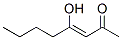 3-Octen-2-one, 4-hydroxy- (9CI) 结构式