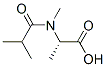 Alanine,  N-methyl-N-(2-methyl-1-oxopropyl)- 结构式