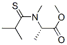 Alanine,  N-methyl-N-(2-methyl-1-thioxopropyl)-,  methyl  ester 结构式