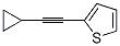 Thiophene, 2-(cyclopropylethynyl)- (9CI) 结构式