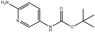 N-(6-氨基吡啶-3-基)氨基甲酸叔丁酯 结构式