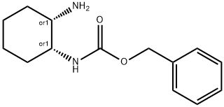 REL-((1R,2S)-2-氨基环己基)氨基甲酸苄酯 结构式