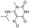 2,4(1H,3H)-Pyrimidinedione, 1-methyl-6-[(1-methylethyl)amino]-5-nitroso- (9CI) 结构式