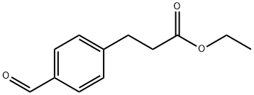 3-(4-甲酰基苯基)丙酸乙酯 结构式