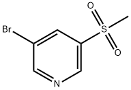 3-溴-5-(甲基磺酰)砒啶 结构式