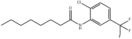 N-[2-chloro-5-(trifluoromethyl)phenyl]octanamide 结构式