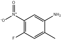 2-甲基-4-氟-5-硝基苯胺 结构式