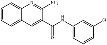2-amino-N-(3-chlorophenyl)quinoline-3-carboxamide 结构式