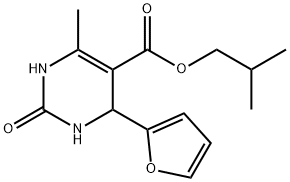 5-Pyrimidinecarboxylicacid,4-(2-furanyl)-1,2,3,4-tetrahydro-6-methyl-2-oxo-,2-methylpropylester(9CI) 结构式