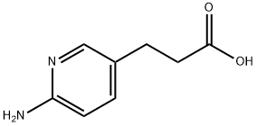 3-(6-氨基吡啶-3-基)丙酸 结构式