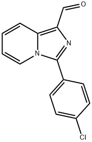 3-(4-氯苯基)-咪唑并[1,5-A]吡啶-1-甲醛 结构式