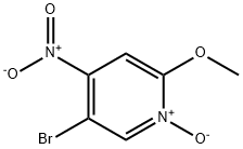 5-BROMO-2-METHOXY-4-NITROPYRIDINE 1-OXIDE 结构式