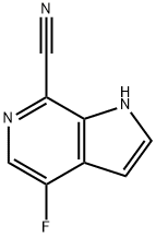 1H-Pyrrolo[2,3-c]pyridine-7-carbonitrile,4-fluoro-(9CI) 结构式