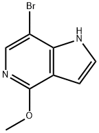 7-溴-4-甲氧基-1H-吡咯并[3,2-C]吡啶 结构式