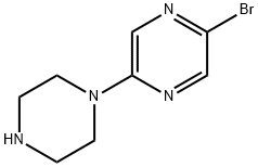 2-溴-5-(哌嗪-1-基)吡嗪 结构式