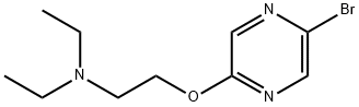 2-BROMO-5-(2-DIETHYLAMINOETHOXY)PYRAZINE 结构式