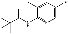5-溴-3-甲基-2-(2,2,2-三甲基乙酰氨基)吡啶 结构式