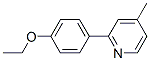 Pyridine, 2-(4-ethoxyphenyl)-4-methyl- (9CI) 结构式