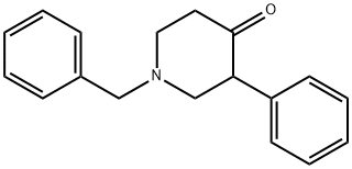 1-苄基-3-苯基哌啶-4-酮 结构式