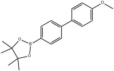 4'-甲氧基联苯-4-硼酸频呢醇酯 结构式