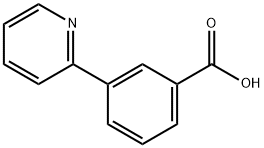 3-吡啶-2-基苯甲酸 结构式