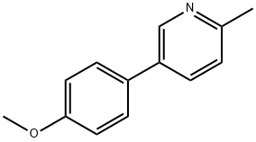 5-(4-甲氧苯基)-2-甲基吡啶 结构式