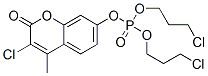 Phosphoric acid 3-chloro-4-methyl-2-oxo-2H-1-benzopyran-7-yl=bis(3-chloropropyl) ester 结构式