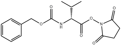 CBZ-D-缬氨酸N-羟基琥珀酰亚胺脂 结构式