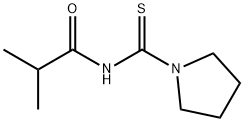 Propanamide, 2-methyl-N-(1-pyrrolidinylthioxomethyl)- (9CI) 结构式