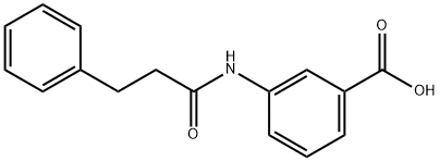 3-[(3-PHENYLPROPANOYL)AMINO]BENZOIC ACID 结构式