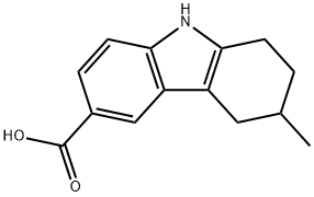 3-甲基-2,3,4,9-四氢-1H-咔唑-6-羧酸 结构式
