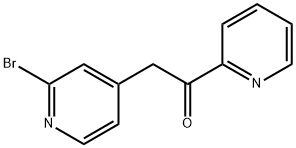 2-(2-溴吡啶-4-基)-1-(吡啶-2-基)乙酮 结构式