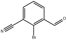 2-溴-3-氰基苯甲醛 结构式