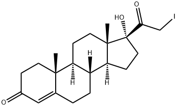 17Α-羟基-21-碘黄体酮 结构式