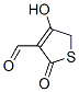 3-Thiophenecarboxaldehyde, 2,5-dihydro-4-hydroxy-2-oxo- (9CI) 结构式