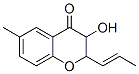 4H-1-Benzopyran-4-one, 2,3-dihydro-3-hydroxy-6-methyl-2-(1-propenyl)- (9CI) 结构式