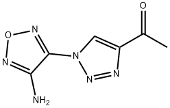 Ethanone, 1-[1-(4-amino-1,2,5-oxadiazol-3-yl)-1H-1,2,3-triazol-4-yl]- (9CI) 结构式