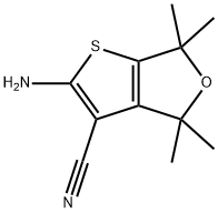 2-氨基-4,4,6,6-四甲基-4,6-二氢-噻吩并[2,3-C]呋喃-3-甲腈 结构式