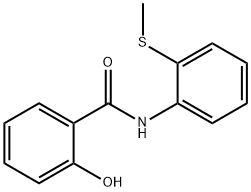 2-羟基-N-[2-(甲巯基)苯基]苯甲酰胺 结构式