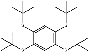 1,2,4,5-四(叔丁硫基)苯 结构式