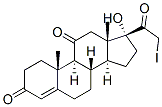 17Α-羟基-21-碘-11-酮基黄体酮 结构式