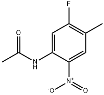 N-(5-氟-4-甲基-2-硝基苯基)乙酰胺 结构式