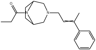 3-(3-Methyl-3-phenylallyl)-8-propionyl-3,8-diazabicyclo[3.2.1]octane 结构式