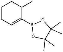 4,4,5,5-Tetramethyl-2-(6-methyl-1-cyclohexen-1-yl)-1,3,2-dioxaborolane 结构式