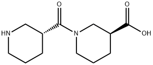 (3S)-1-[(3R)-3-PIPERIDINYLCARBONYL]-3-PIPERIDINECARBOXYLIC ACID 结构式