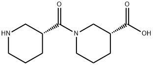 (3R)-1-[(3R)-3-PIPERIDINYLCARBONYL]-3-PIPERIDINECARBOXYLIC ACID 结构式